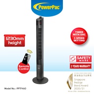 PowerPac, Fan, Portable Fan, Tower Fan, Remote Control, 46 inch (PPTF460)