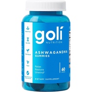 Goli Ashwagandha&Vitamin D Soft Candy-60Granule-Mixed berry flavor，K-66，Pure Element，Plant-based，Non