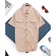 (100% new inventory, retail size XL, XXL) Short-sleeved shirt with 2 pockets, slim form, 1st class g