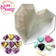 Acuan Kek Love 3d | Heart Silicone Mold 3d Geometry | Acuan Kek Heart | Acuan Kek 3d by Azim Bakery