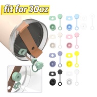 3pcs Set Spill Proof Stanley Tumbler Silicon Accessories 30oz Stanley Straw Cover Cap