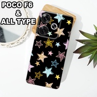 G15 - XIAOMI Case Latest F6 5Gpoco 2024 - Flexible rubber material - MOTIF AESTHETICBINTANG - XIAOMI