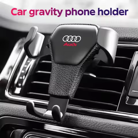 Gravity Car Phone Holder Air Outlet Clip For Audi QUATTRO Sline RS A4 B8 B6 B7 B9 A3 8P 8V 8L A6 C7 