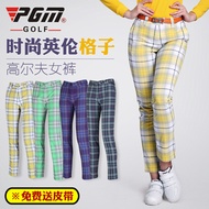 Packages-mail! PGM children new golf pants plaid pattern trousers Golf fashion clothing