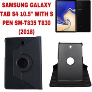 เคสฝาพับ สำหรับ Samsung Galaxy Tab S4 10.5 "2018 Release Case รุ่น SM-T830 SM-T835 SM-T837 360 องศาห