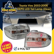 Toyota Vios NCP42 2003 2004 2005 2006 LED Tail Lamp taillamp Light Smoke Albino white Lampu Belakang