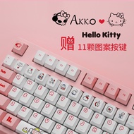 AKKO 5108S HelloKitty Co-Branded Mechanical Keyboard Wired Pink Girl Cartoon TTC Axis RGB
