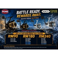 PENN BATTLE IV 1000 2500 3000 5000 6000 8000 10000 METAL BODY SPINNING Fishing reel Mesin Pancing
