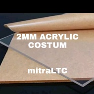 Acrylic Lembaran 2mm Rp 32 per cm Akrilik potongan costum