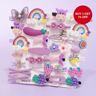 14-piece Summer Children's Hair Clip Set - Korean Style Floral and Sunflower Hair Pins, Cute Princes