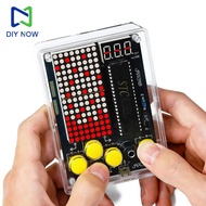 Electronic 7-Pixel Game Console Making DIY Kit 51 Microcontroller Puzzle Game for Electronic Enthusi