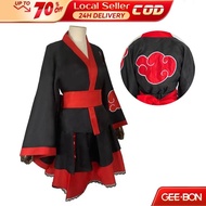 GEEBON Anime Naruto Akatsuki Cosplay Clothes Cos Props Unisex Anime Cool Outfit Halloween Gift