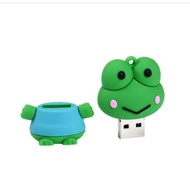 Frog 128GB high-speed stable USB drive cartoon silicone cute flash drive universal computer phone US