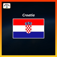 Croatia Flag Sticker Combo (Cratia Flag Decal) - MohinhgiayVN