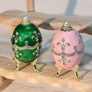 Russia Easter Egg Metal Crafts Home Creative Decorations European Jewelry Box Business Gift Decorati