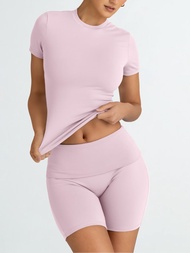 Trendy Queen Womens 2 Piece Lounge Sets Summer Workout Short Matching Sets Clothing Going Out Two Pi
