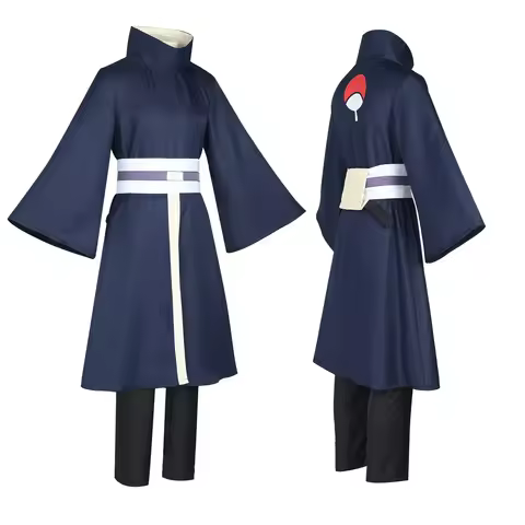 Halloween uniform Anime Uchiha Obito Cosplay Costume Coat Elastic Pants Belt Gloves Cos Convention G