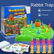 ตลกกับดักกระต่ายเกมกระดานปริศนากระต่ายเต่า Interactive Early Learning การ์ดเกมครอบครัวปาร์ตี้ผู้เล่นหลายคน Interactive ของเล่นปริศนาการ์ดเกมของเล่น