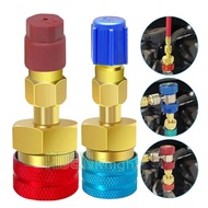 Car R1234YF Adapter Fitting Kit Quick Coupler Air Conditioner Refrigerant Manifold-Gauge Hose Connec