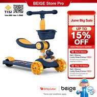 Beige scooter for kid  Balance Tricycle mainan  toy lelaki basikal budak mainan budak lelaki