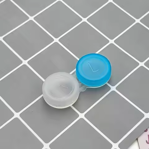 Translucent Contact Lens Box Colorful Contact Lens Storage Container Contact Lens Case Minimalist Fo