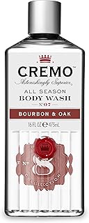 CREMO - All Season Body Wash for Men | Moisturizing Shower Gel Bourbon & Oak | 473ml