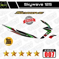 Decal Sticker Striping Variasi Suzuki SKYWAVE 125 2007-2011 / SKYWAVE NR | Decal Skywave | Striping 
