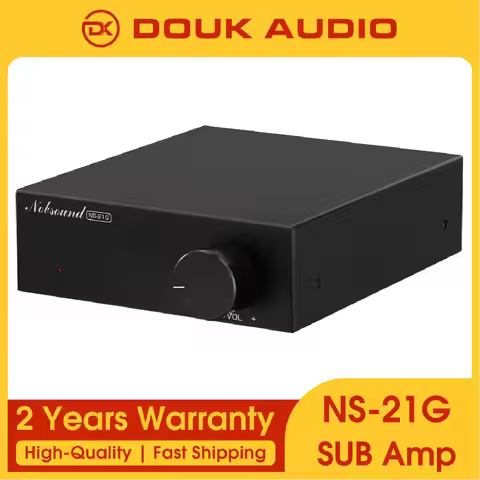 Douk Audio NS-21G Mono Channel Subwoofer Amplifier HiFi Mini Audio Monoblock Amp for Bass Shaker