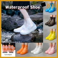 JY.YH 1pair Rain Boots Outdoor Shoe Cover Thick Wear-Resistant Waterproof