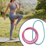 [mojotorw7] Weighted Fitness Hoop Adults Abdomen Fitness Circle Portable Foldable Soft