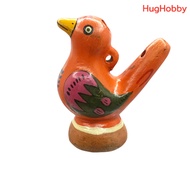 [2nd Hand] Old Vintage Work Clay Whistle In The Shape Of A Bird Handmade Size 6.5cm Souvenir From Pe