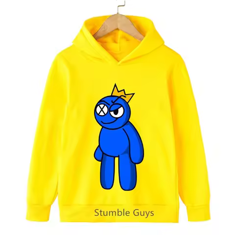 Spring Autumn Kids Roblox Hoodie Rainbow Friends Lovely Cartoon Outfit
