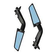 HHGT กระจกมองหลังมอเตอร์ไซค์ A62E ปีกลม กระจกมองหลังปรับหมุนได้ สำหรับ Yamaha TMAX 560 2023 7K4Q9ตัว