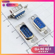 [10 Pieces]- DB9 Male Port 9 Pins 2 Rows Solder Wire Connector World Chip