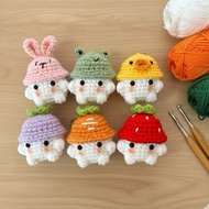 Crochet Baby Mushroom Keychain Crochet Keychain
