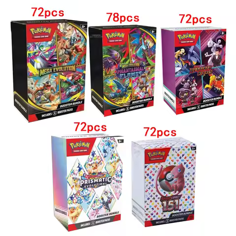 360Pcs Pokemon Card Prismatic Evolution PHANTASMAL MEGA EVOLUTION Violet 151 White Flare English Boo