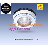 Netlea Aquatime AT600 Pendant wRGB LED Light 60W – App & Touch Control + Adjustable Stand (Black / W