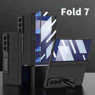 New For Samsung Z Fold7 Phone Case Fold7 Shell Film Integrated Folding Bracket Case Fold 7 Hinge All