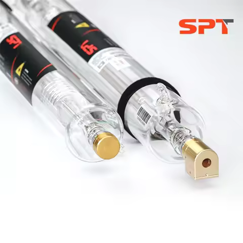 SPT CO2 Laser Tube 30W-150W With Red Pointer Laser Module For Laser Cutting