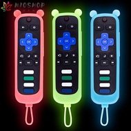 MIOSHOP TV Remote Controller Cover, Silicone Shockproof Protective , Colorful Soft Luminous Household Shell for TCL Roku RC280
