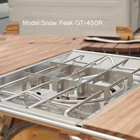 For Snowpeak GS450 Special Bracket Square Gas Stove Stand Wind Deflector Cooking Wind Shield Picnic 