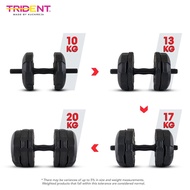 TRIDENT MASTER PREMIUM ADJUSTABLE DUMBBELL – 7.5KG, 10KG, 15KG, 20KG (PAIR)