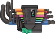 Wera 950/9 Hex-Plus Multicolour 2 L-key set metric BlackLaser HEX Key Set 05133164001 9 pieces