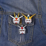 3-Pack Anime Gundam Enamel Pins Set - RX-78-2, Unicorn Destroy Mode, and Nu Gundam Metal Badges - Ja