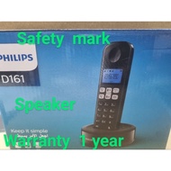 Philips D161 Digital Cordless Phone with Speaker