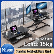 Standing Desk Lifting Table Computer Table Adjustable Monitor Stand Laptop Stand Riser Wooden Rack Laptop Stand Desktop Stand Desktop Standing Notebook Desktop