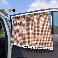 Car Window Curtain Anti Uv Sunscreen Suction Car Curtain Portable Car Window Cover