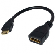 全城熱賣 - mini HDMI公對母延長線0.15m迷你male to female上下左右彎頭（直頭【介面】）