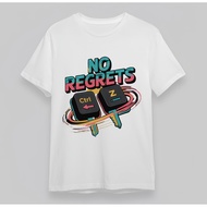 Men'S T-Shirt With Ctrl+Z Undo Graphic No Regrets Unisex Plus  Cotton Tops