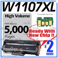 2x Compatible to HP W1107A 107A W1107 HP107A Cartridge for HP Laserjet 107A 107W Laser MFP 135a 135w